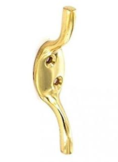 Brass cleat hook small - S6580