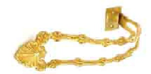Brass curtain holdback Oxford 175mm - S6594