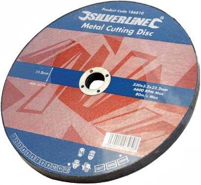 Silverline - METAL CUTTING DISCS FLAT (230X22MM) - 186810