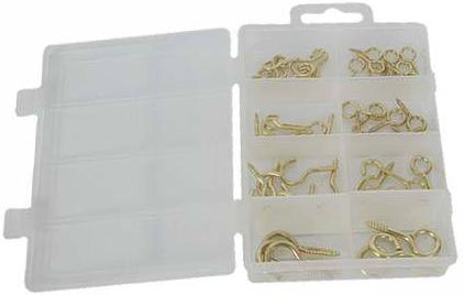 Silverline - SCREW HOOKS & EYES PACK (52PCE PACK) - SOLD-OUT!! - 509112