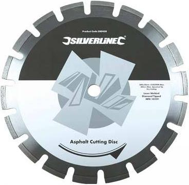 Silverline - CUTTING DISCS ASPHALT - 300X20MM - 580438