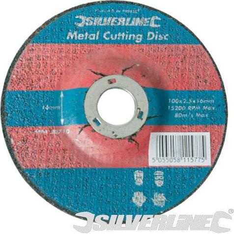 Silverline - METAL CUTTING DISCS DEPRESSED 10PKX115X22MM - 677276