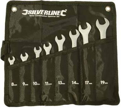 Silverline - DISPLAY BOX OF 6, 8PCE COMBINATION SPANNER SET - 868755