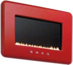 Smeg Red Retro Flueless Gas Fire - L30FABRD - SOLD-OUT!! 
