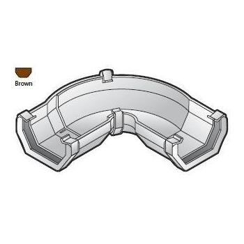 Square Line 50-156deg BRown Gutter Adjustable Bend - RAS3-BR