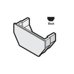 Square Line Black Gutter Internal Stopend - RES2-BK