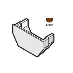 Square Line Brown Gutter Internal Stopend - RES2-BR