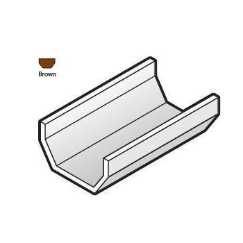 Square Line 2m Brown Gutter Pipe - RGS2-BR