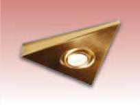 200 x 200 Antique Brass Triangular Under Cabinet - TRI01AB