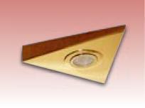 200 x 200 Brass Triangular Under Cabinet Fittings - TRI01B