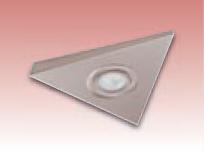 200 x 200 Brushed Chrome Triangular Under Cabinet - TRI01CBR