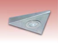 200 x 200 Chrome Triangular Under Cabinet Fittings - TRI01C