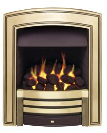 Valor Knightsbridge Inset Gas Fire - Brass - 109911BS - DISCONTINUED 