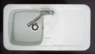 Astracast Aquitane 1.0B Ceramic Kitchen Sink White - G12239 - SOLD-OUT!! 