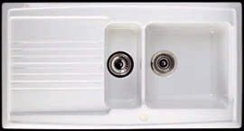 Astracast Equinox 1.5 Bowl Ceramic Kitchen Sink White - G12967 - SOLD-OUT!! 