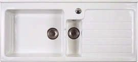 Jersey 1.5B Right Hand Sit In Ceramic Sink White - G12969 - SOLD-OUT!! 