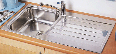 Leisure Sink Seattle 1.0B 1 TH Left Hand Chef Centre - G66404 - DISCONTINUED 