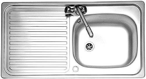 Leisure Sink Linear 1.0B 1TH Reversible Kitchen Sink- G66603