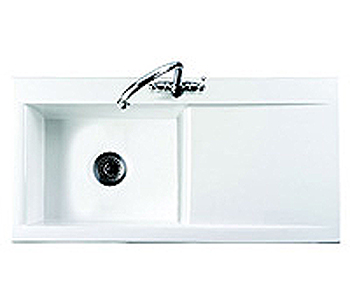 Leisure Sink Nevada 1.0B LHD Kitchen Sink White - DISCONTINUED - G66633