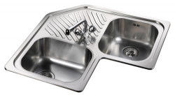Leisure Sinks Cornerline 1.0B Inset Corner Sink - G66849