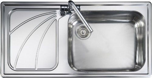 Rangemaster Chicago 1.0B Left Hand Kitchen Sink - DISCONTINUED - G70252