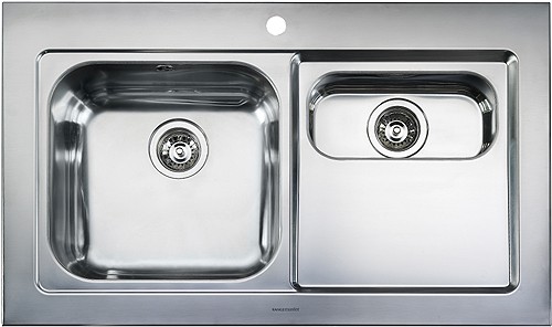 Rangemaster Mezzo 1.5B Stainless Steel Kitchen Sink - G70265 - SOLD-OUT!! 