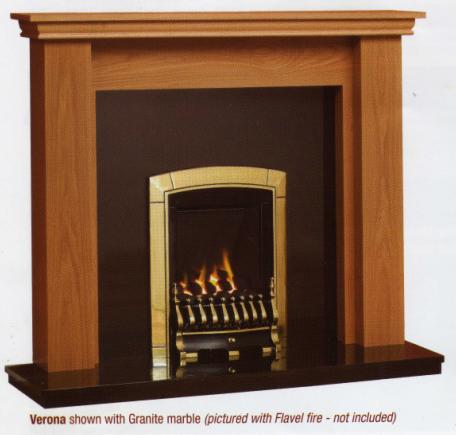 GB Mantels (Fire Surround ONLY) - Verona Solid Oak Mantel