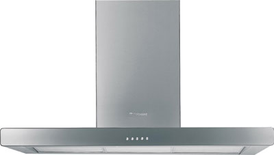 HSD93 90cm Chimney Hood with Glass Front Panel - DISCONTINUED