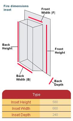 Burley Empington Electric Fire Dimensions