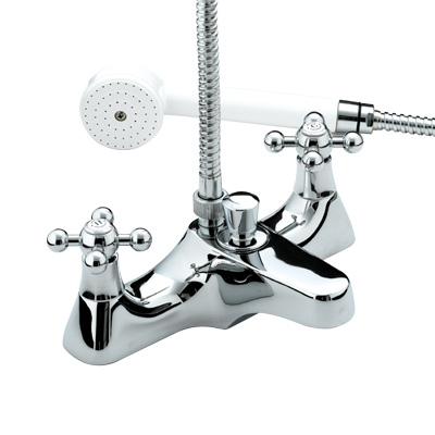 Bristan Regency Deck Mountd Bath Shower Mixer Gold Plated - R DBSM G - RDBSMG
