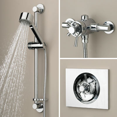 Bristan Rio Recessed/Surface Mounted Mini Shower Valve with Riser - RO SHUAR C - ROSHUARC - DISCONTINUED 