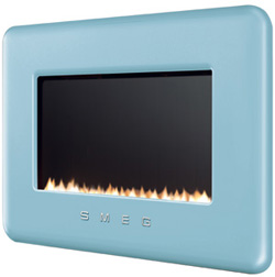 Smeg Pale Blue Retro Flueless Gas Fire  - L30FABPB - DISCONTINUED 