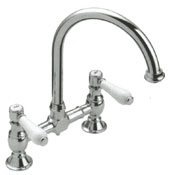 Leisure Sink Belfast Bridge Mixer Tap Brass - G66962